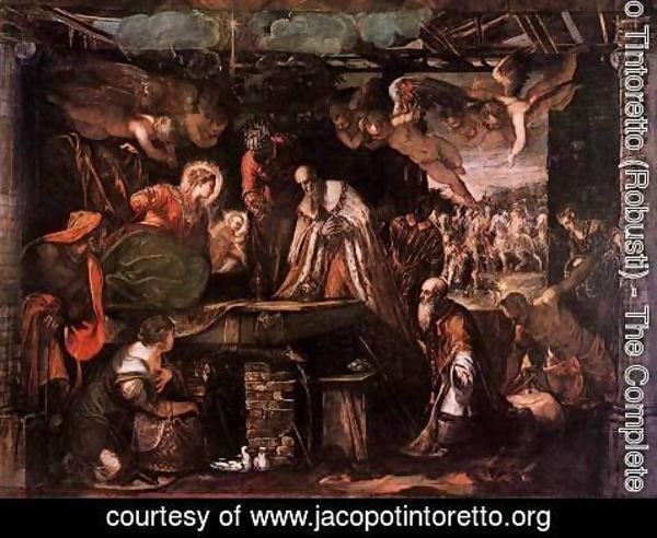 Jacopo Tintoretto (Robusti) - Adoration of the Magi c. 1582