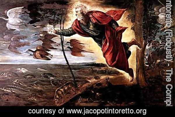 Jacopo Tintoretto (Robusti) - Creation of the Animals c. 1550