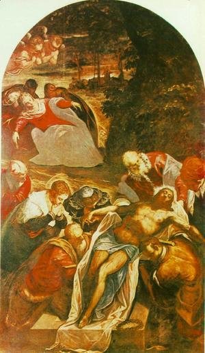 Jacopo Tintoretto (Robusti) - Entombment 1592-94