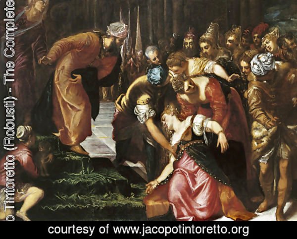 Jacopo Tintoretto (Robusti) - Esther before Ahasuerus 1547-48