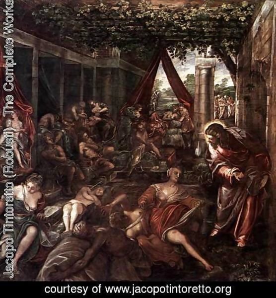 Jacopo Tintoretto (Robusti) - La Probatica Piscina 1578-81