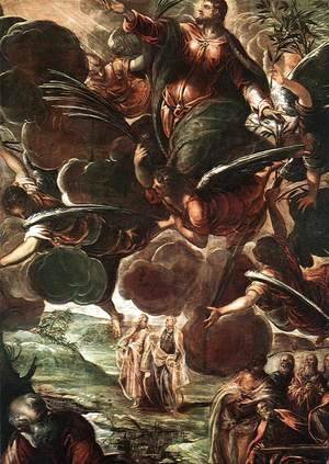 Jacopo Tintoretto (Robusti) - The Ascension (detail) 1578-81