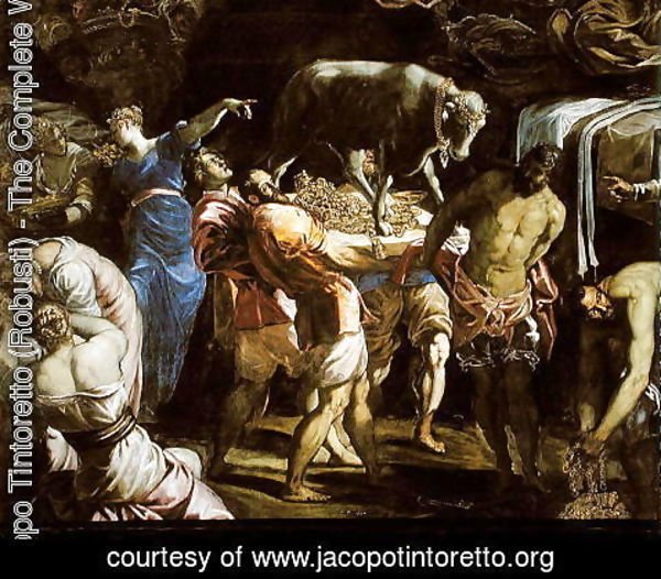 Jacopo Tintoretto (Robusti) - Adoration of the Golden Calf, 1546
