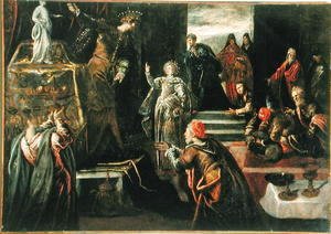 Saint Catherine of Alexandria refusing to worship the Idols