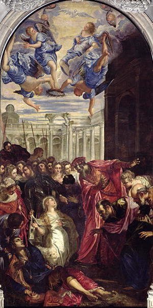 Jacopo Tintoretto (Robusti) - St. Agnes revives the son of the Prefect of Rom