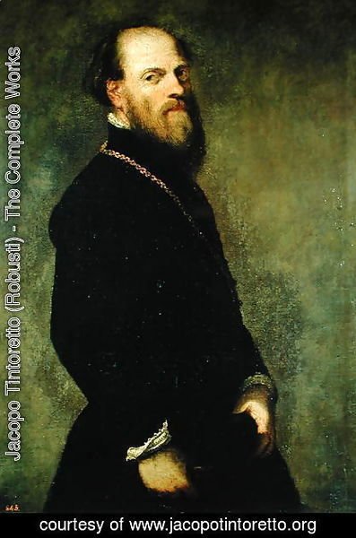 Jacopo Tintoretto (Robusti) - The Man with the Gold Chain, c.1550