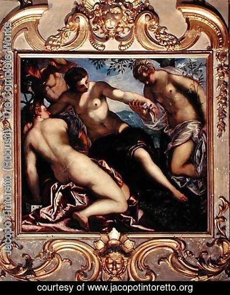 Jacopo Tintoretto (Robusti) - Mercury and the Three Graces, 1578