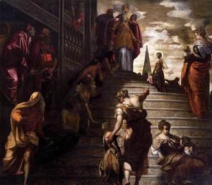 Jacopo Tintoretto (Robusti) - The Presentation of the Virgin, 1552