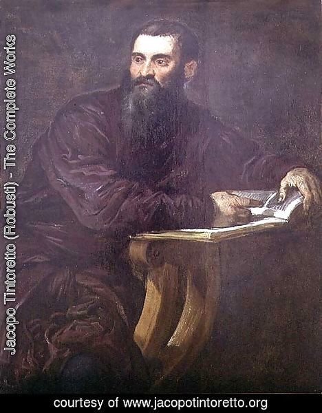 Portrait of a Bearded Man with a Book