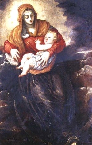Jacopo Tintoretto (Robusti) - Madonna and Child