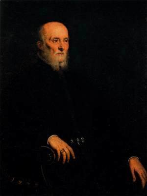 Jacopo Tintoretto (Robusti) - Portrait of Alvise Cornaro