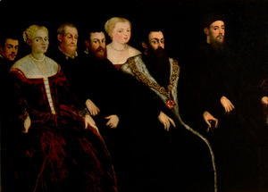 Jacopo Tintoretto (Robusti) - Seven members of the Soranzo Family 2