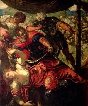 Jacopo Tintoretto (Robusti) - Battle between Turks and Christians, c.1588-89