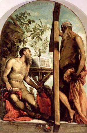 Jacopo Tintoretto (Robusti) - St. Andrew and St. Jerome