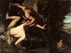 Jacopo Tintoretto (Robusti) - Cain slaying Abel
