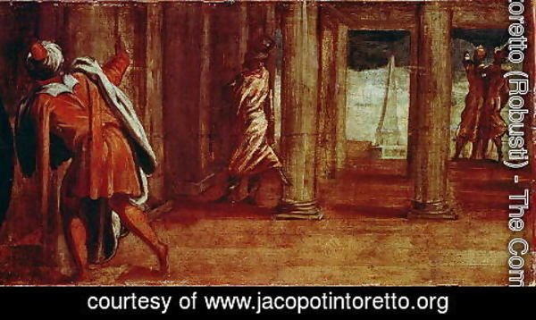 Jacopo Tintoretto (Robusti) - The Prostration of Bathsheba, c.1548