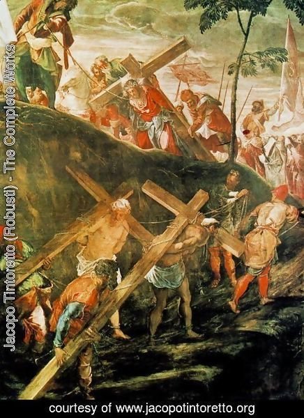 Jacopo Tintoretto (Robusti) - The Ascent to Calvary