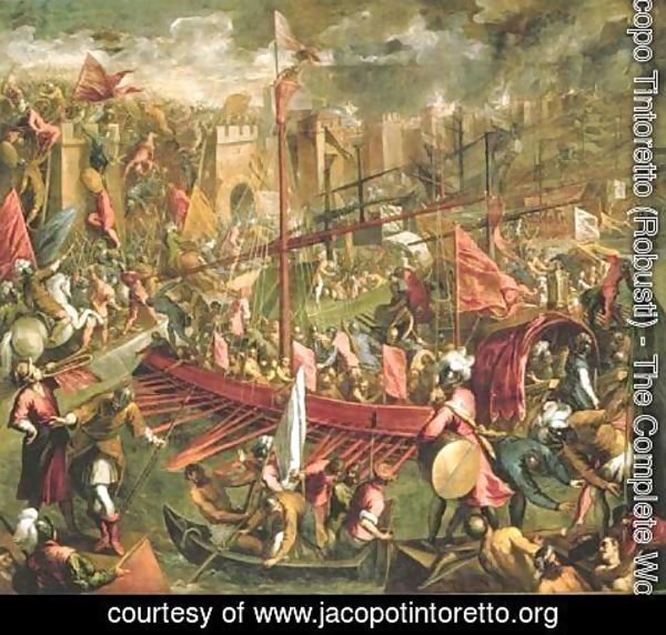 Jacopo Tintoretto (Robusti) - The Capture of Constantinople