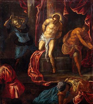 Jacopo Tintoretto (Robusti) - The Flagellation of Christ