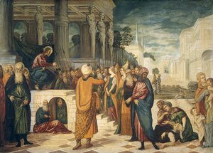Jacopo Tintoretto (Robusti) - Christ and the Adulteress
