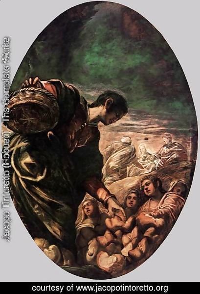 Jacopo Tintoretto (Robusti) - Elisha Multiplies the Bread
