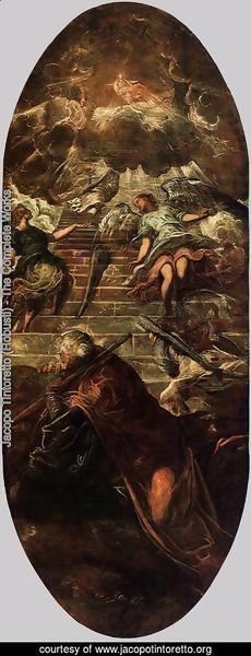Jacopo Tintoretto (Robusti) - Jacob's Ladder