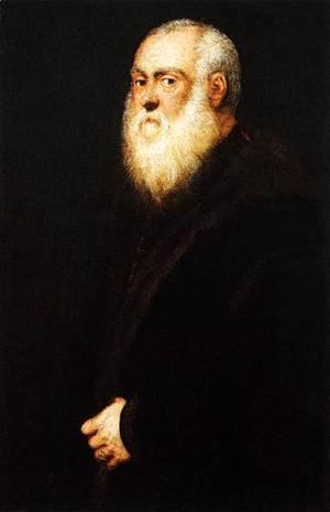 Jacopo Tintoretto (Robusti) - Portrait of a White-Bearded Man
