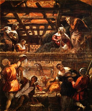Jacopo Tintoretto (Robusti) - The Adoration of the Shepherds