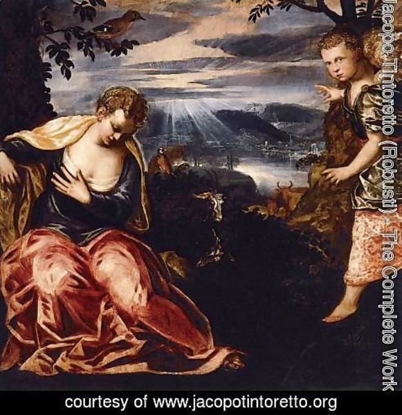 Jacopo Tintoretto (Robusti) - The Annunciation to Manoah's Wife