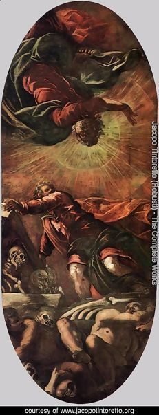 Jacopo Tintoretto (Robusti) - The Vision of Ezekiel