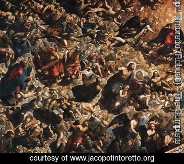 Jacopo Tintoretto (Robusti) - Paradise (detail 1)