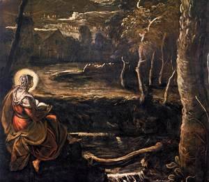 Jacopo Tintoretto (Robusti) - St Mary of Egypt (detail)