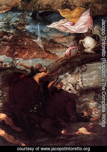 Jacopo Tintoretto (Robusti) - The Conversion of Saul (detail)