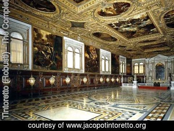 Jacopo Tintoretto (Robusti) - View of the Sala Superiore 2