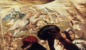 Jacopo Tintoretto (Robusti) - Moses Drawing Water from the Rock (detail) 2