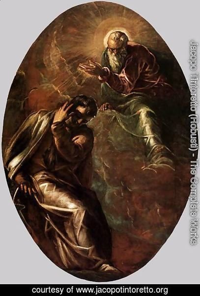 Jacopo Tintoretto (Robusti) - The Eternal Father Appears to Moses 2