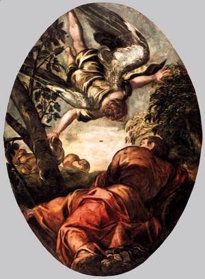 Jacopo Tintoretto (Robusti) - Elijah Fed by the Angel 2