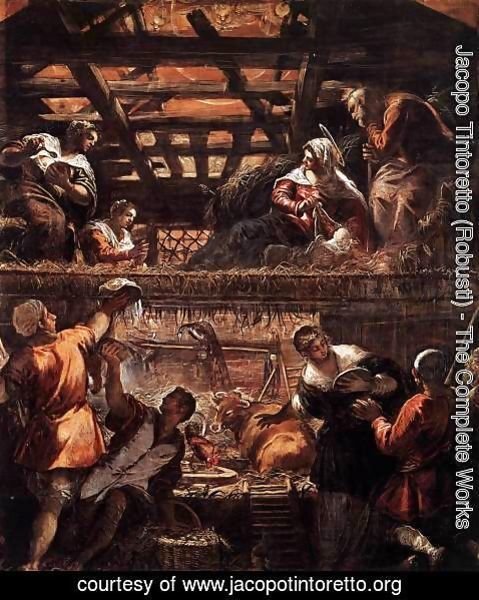 Jacopo Tintoretto (Robusti) - The Adoration of the Shepherds 2