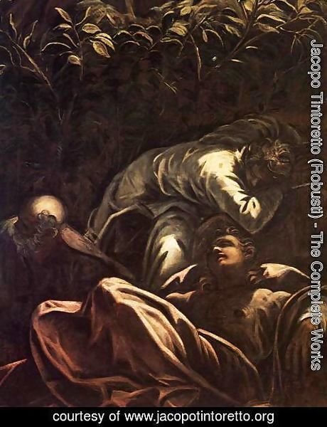 Jacopo Tintoretto (Robusti) - The Prayer in the Garden (detail) 2