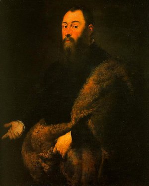 Jacopo Tintoretto (Robusti) - Portrait of a Gentleman in a Fur