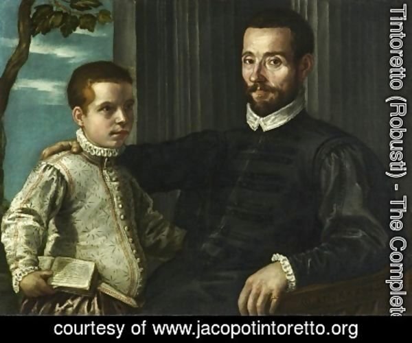 Jacopo Tintoretto (Robusti) - Portrait of a Nobleman with his Son