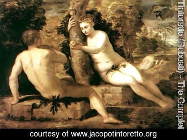 Jacopo Tintoretto (Robusti) - Adam and Eve c. 1550