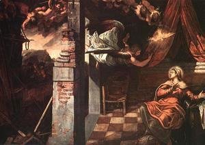 Jacopo Tintoretto (Robusti) - Annunciation 1583-87