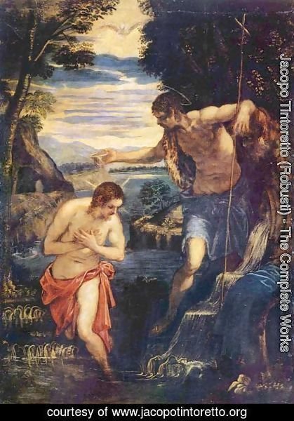 Jacopo Tintoretto (Robusti) - Baptism of Christ