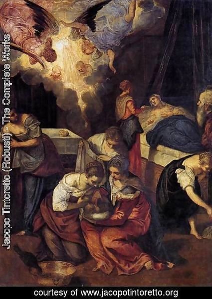 Jacopo Tintoretto (Robusti) - Birth of St John the Baptist c. 1563