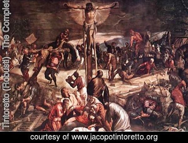 Jacopo Tintoretto (Robusti) - Crucifixion (detail) 1565