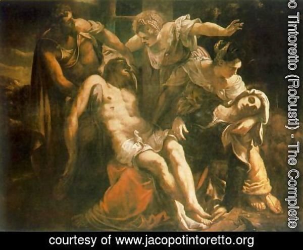 Jacopo Tintoretto (Robusti) - Descent from the Cross (Pieta) c. 1559