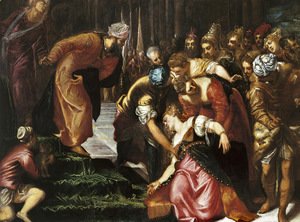 Jacopo Tintoretto (Robusti) - Esther before Ahasuerus 1547-48