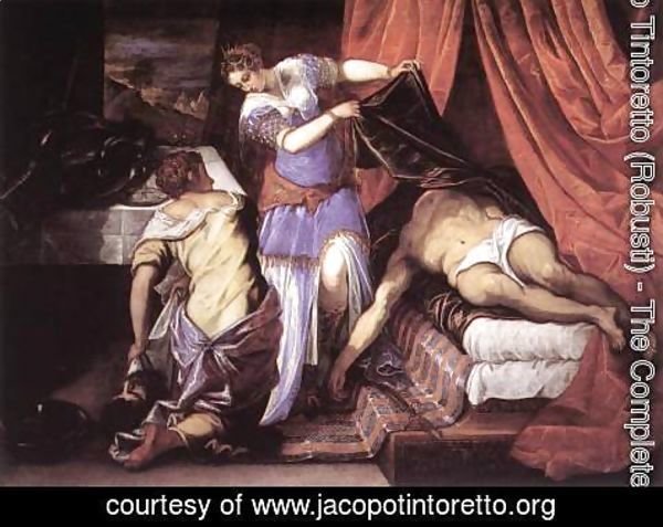 Jacopo Tintoretto (Robusti) - Judith and Holofernes c. 1579