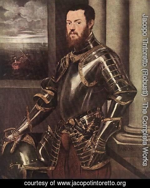 Jacopo Tintoretto (Robusti) - Man in Armour c. 1550